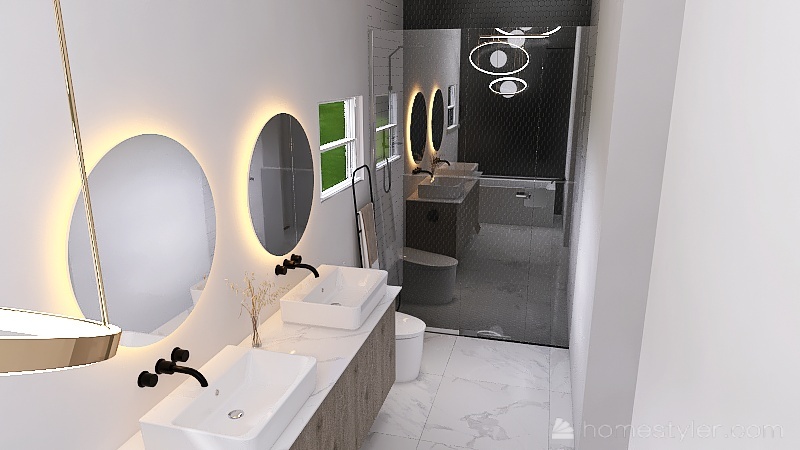newlayout Pitts Bathroom 3d design renderings