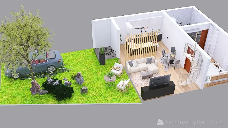 Aunt` s house 3d design renderings