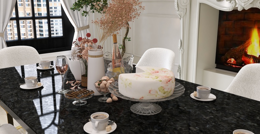 #TeaBreakContest - Elegant Cafe 3d design renderings