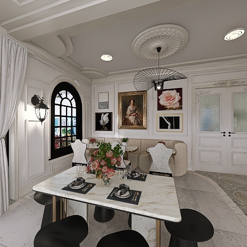 #TeaBreakContest - Elegant Cafe 3d design renderings