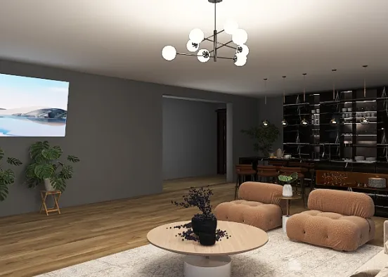 chill almost like summery vibes apartment  Design Rendering