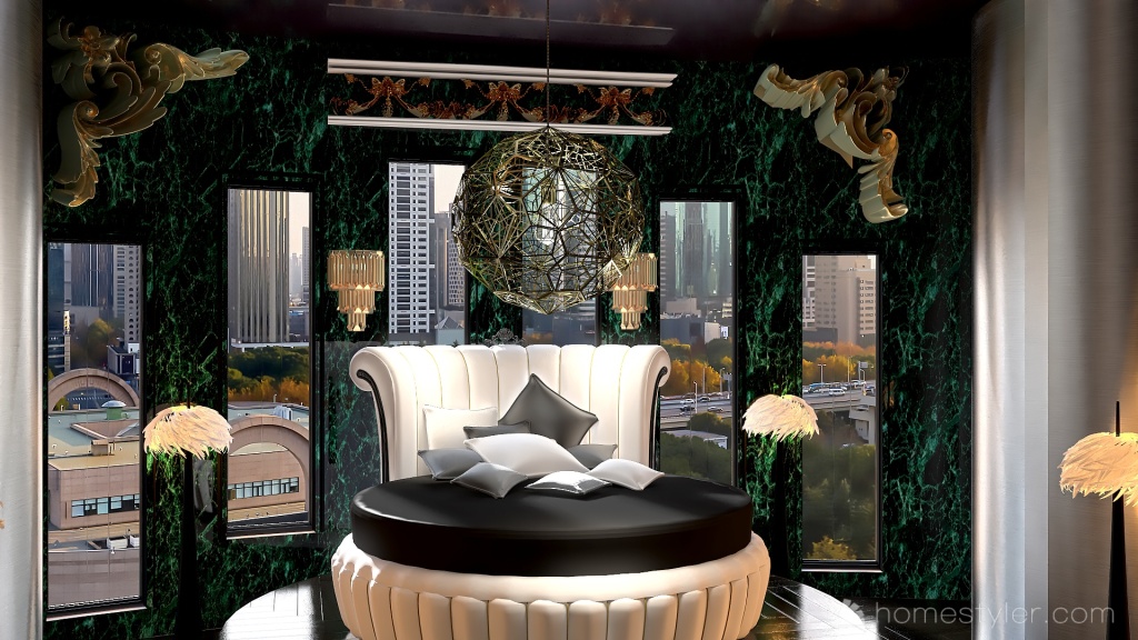 #StPatrickContest - Emerald Chamber 3d design renderings