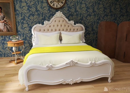 Very small royal bedroom Design Rendering