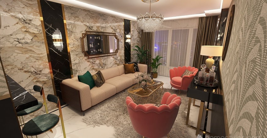 Art Deco - Melania Trump 3d design renderings