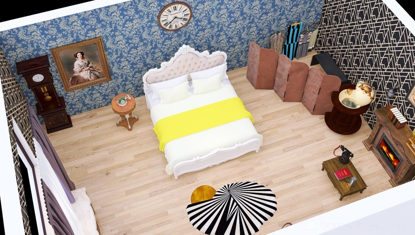 Very small royal bedroom 3d design picture 38.31