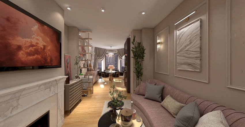 #Contemporary Feminine 3d design renderings