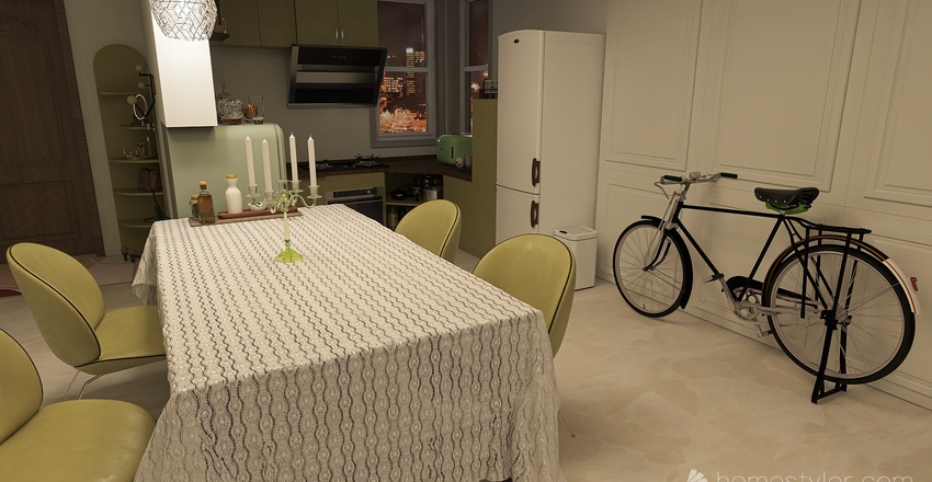 Living and Dining Room 3d design renderings