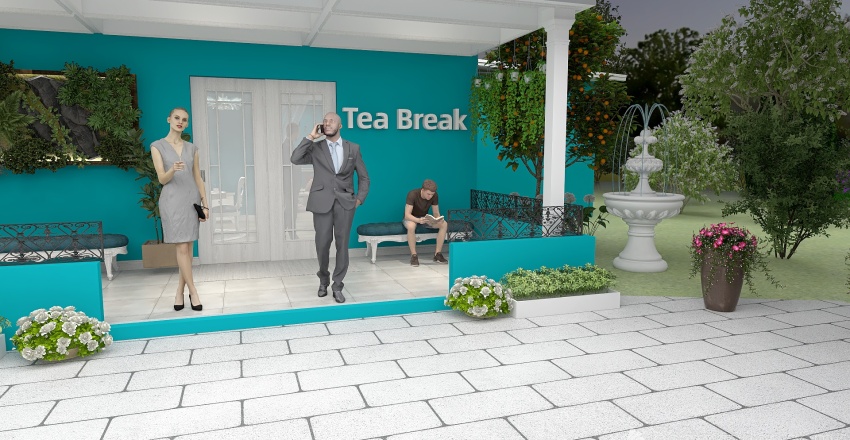 #TeaBreakContest- surrounded by nature 3d design renderings