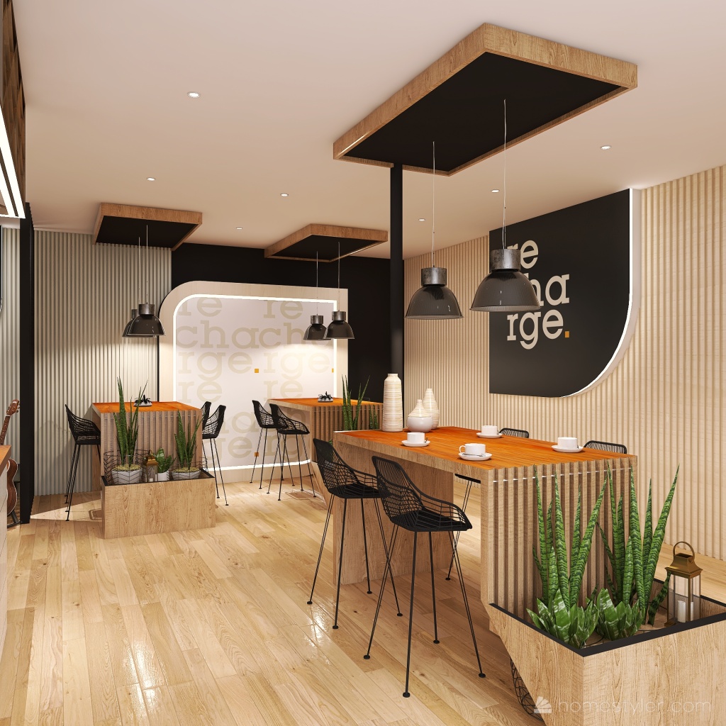 coffee shop 3d design renderings