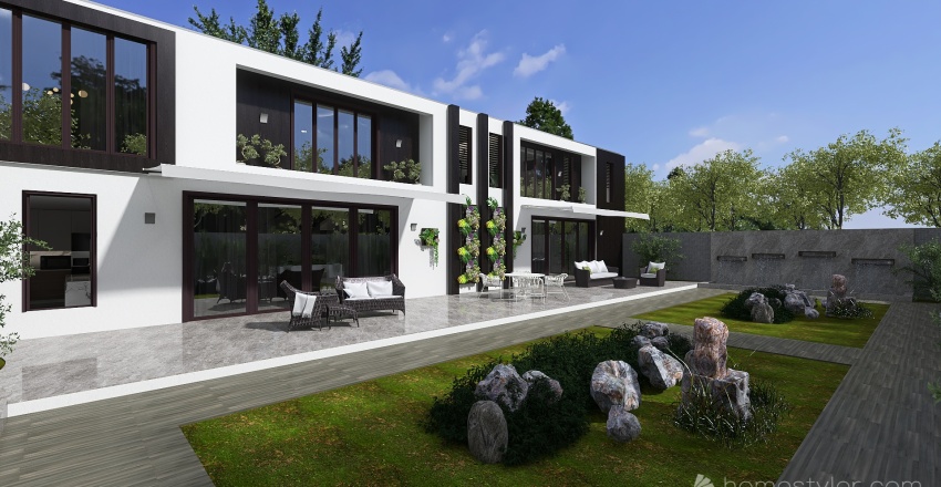Modern Terrace1 3d design renderings