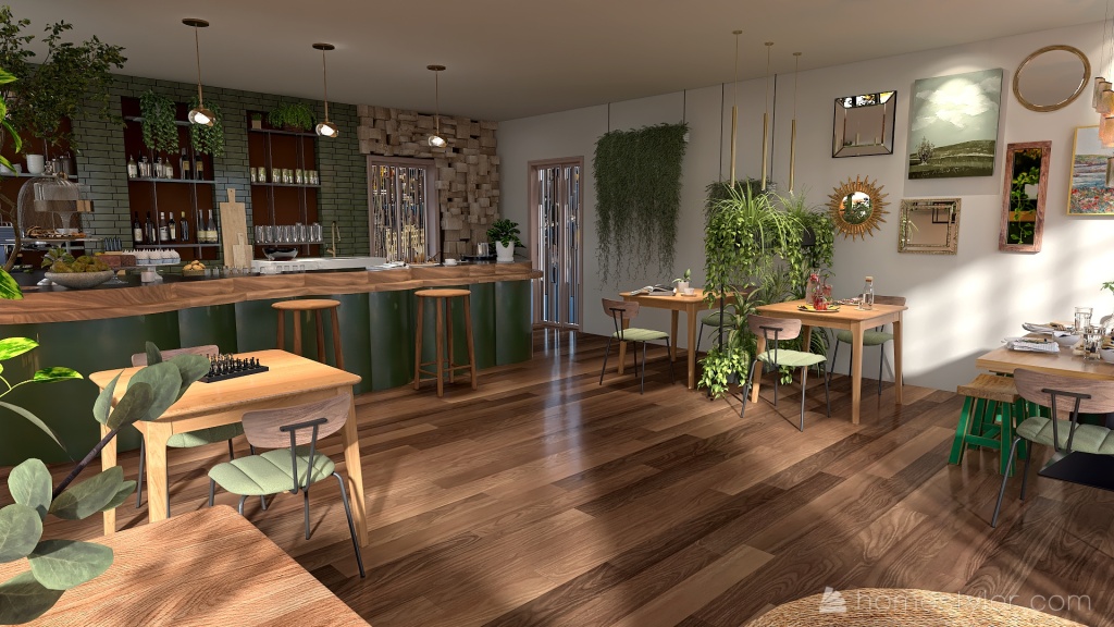 jungle corner green bar #StPatrickContest 3d design renderings