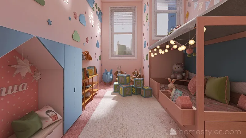 Child Bedroom 3d design renderings