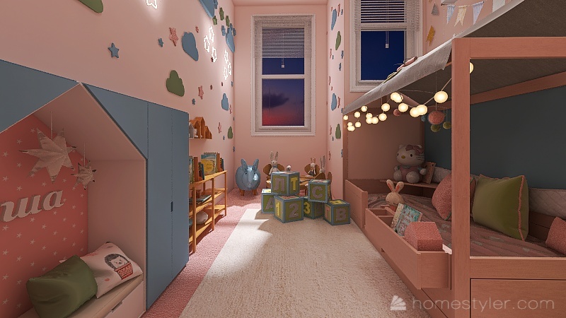 Child Bedroom 3d design renderings