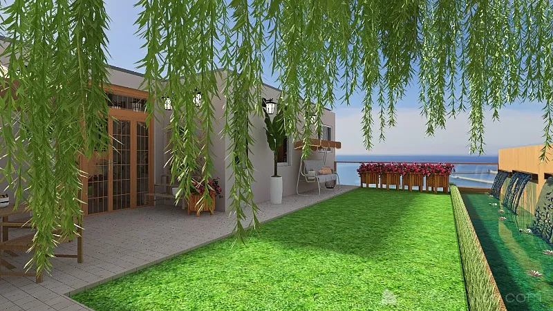 Cozy Cottage Bungalow 3d design renderings
