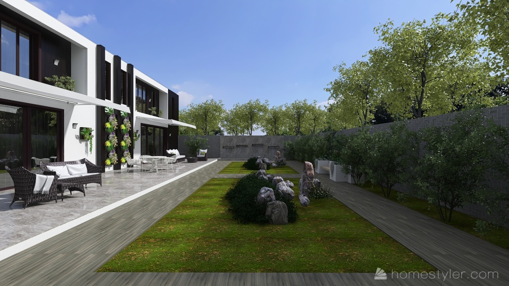 Modern Terrace1 3d design renderings