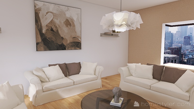 Cozy Living Room 3d design renderings