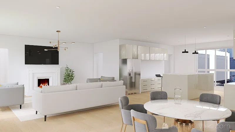 modern family house 3d design renderings