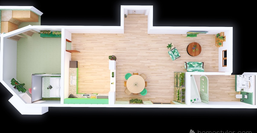 #StPatrickContest - Newly Wed "Green" House 3d design renderings