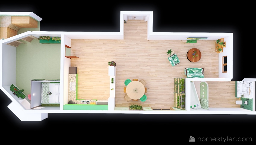 #StPatrickContest - Newly Wed "Green" House 3d design picture 133.14