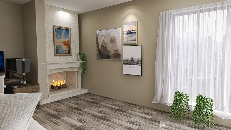 Scandinavian Style Living Room 3d design renderings
