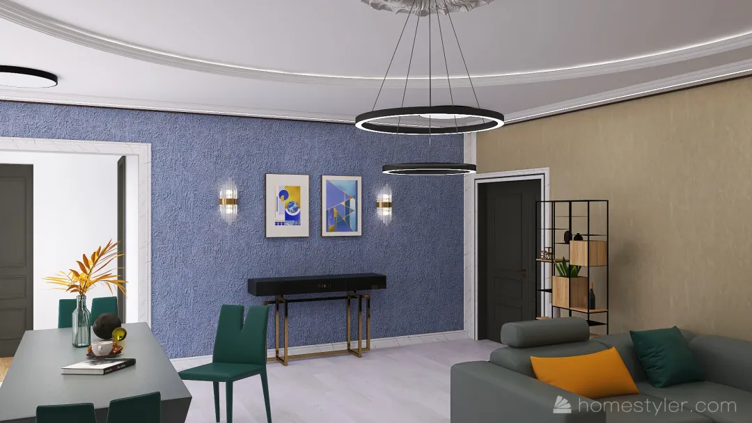 تعلم غرفة معيشة 3d design renderings