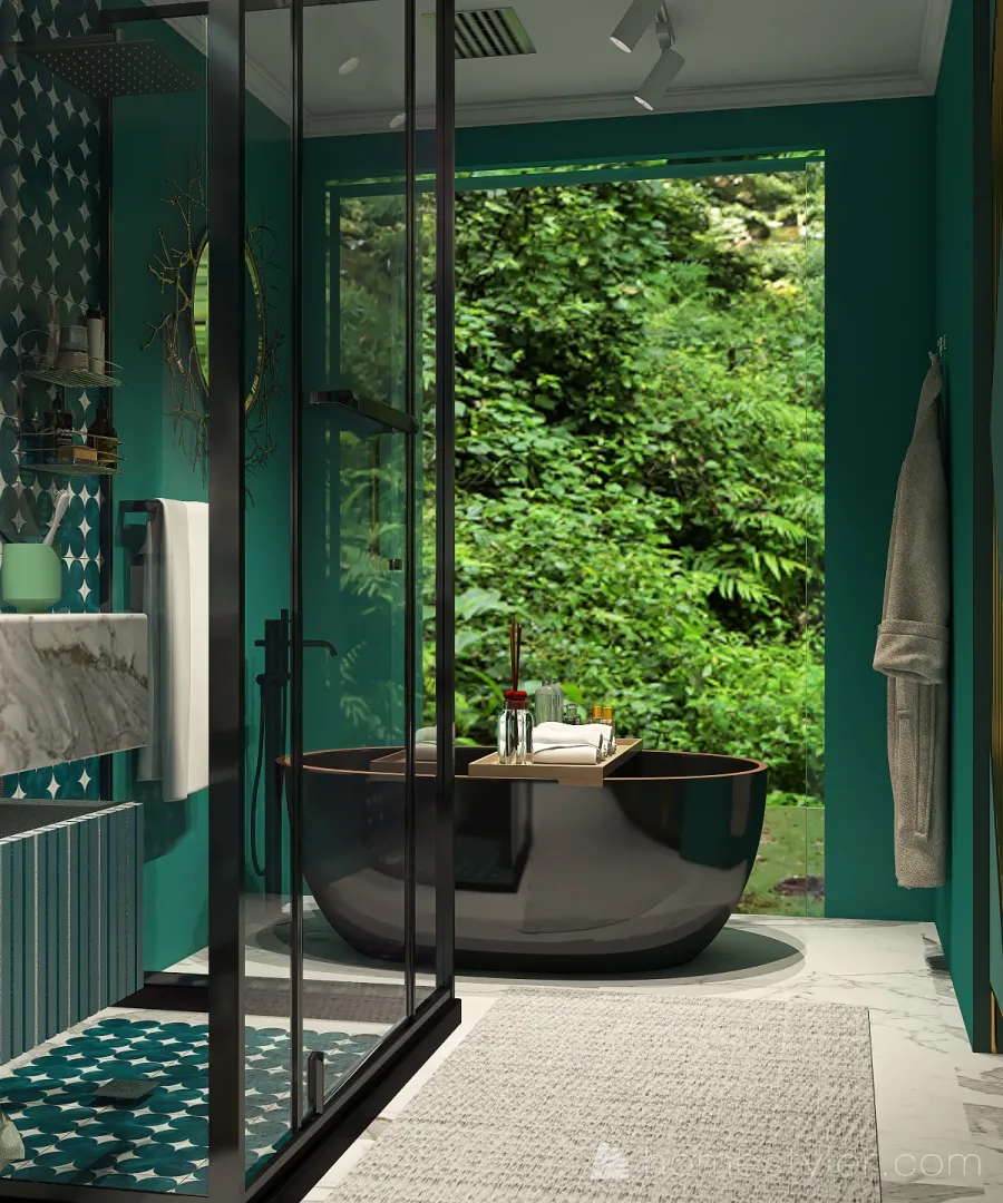 Bedroom/Bath 3d design renderings