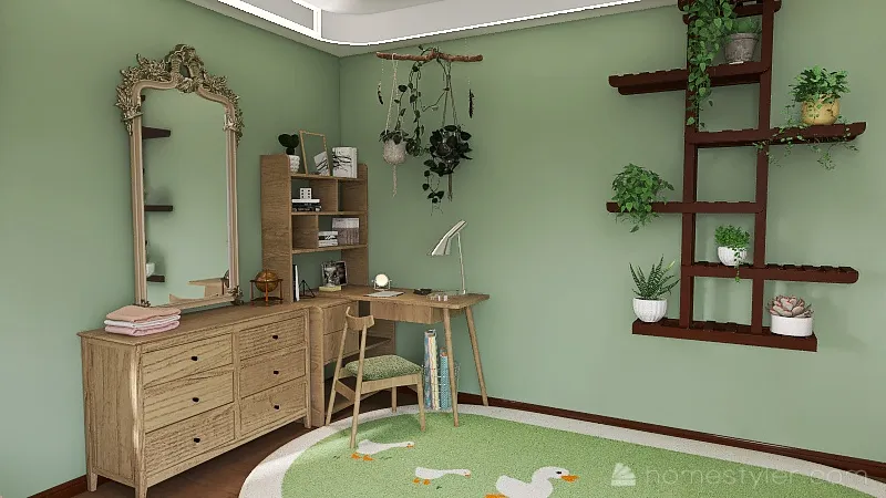 Bookworm's Bedroom - Juliana Scott_copy 3d design renderings