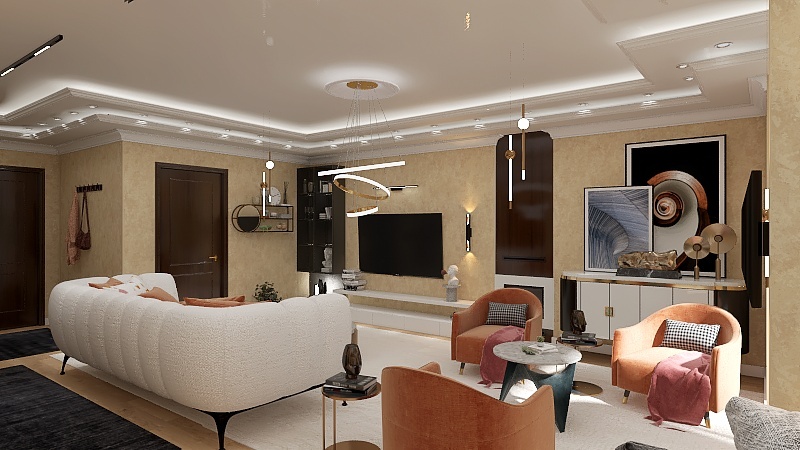 Design - living room - 100422-1321 3d design renderings