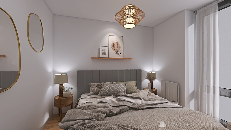 Chambre parentale 3d design renderings