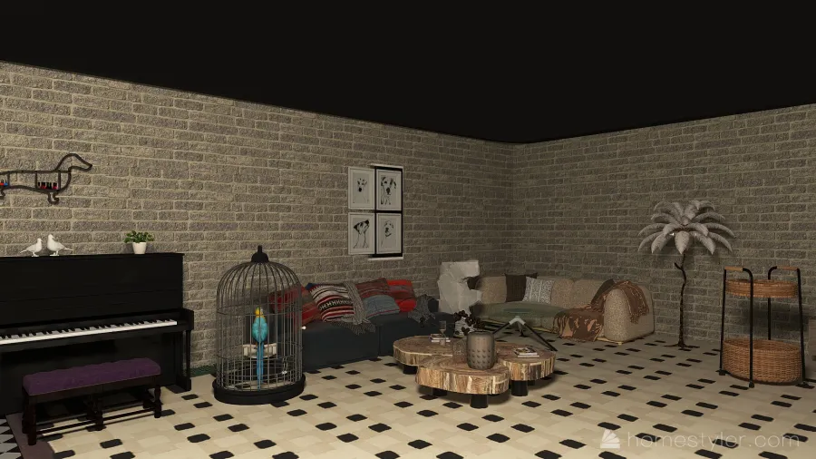 midnight house 3d design renderings
