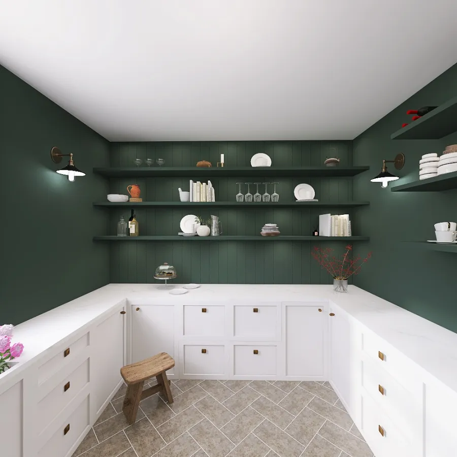 #StPatrickContest Kitchen & Pantry 3d design renderings