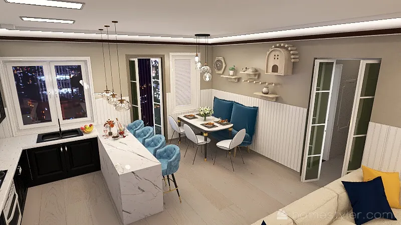 Casa Térrea 3d design renderings