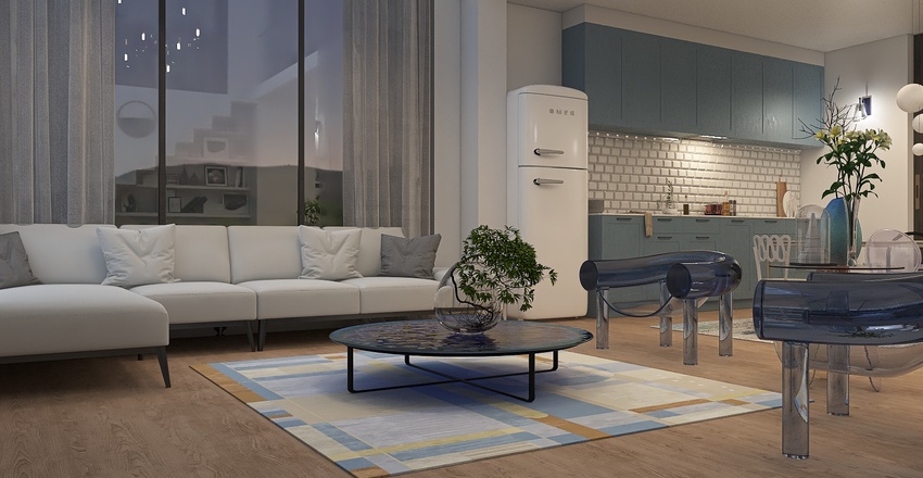 Beach loft 3d design renderings