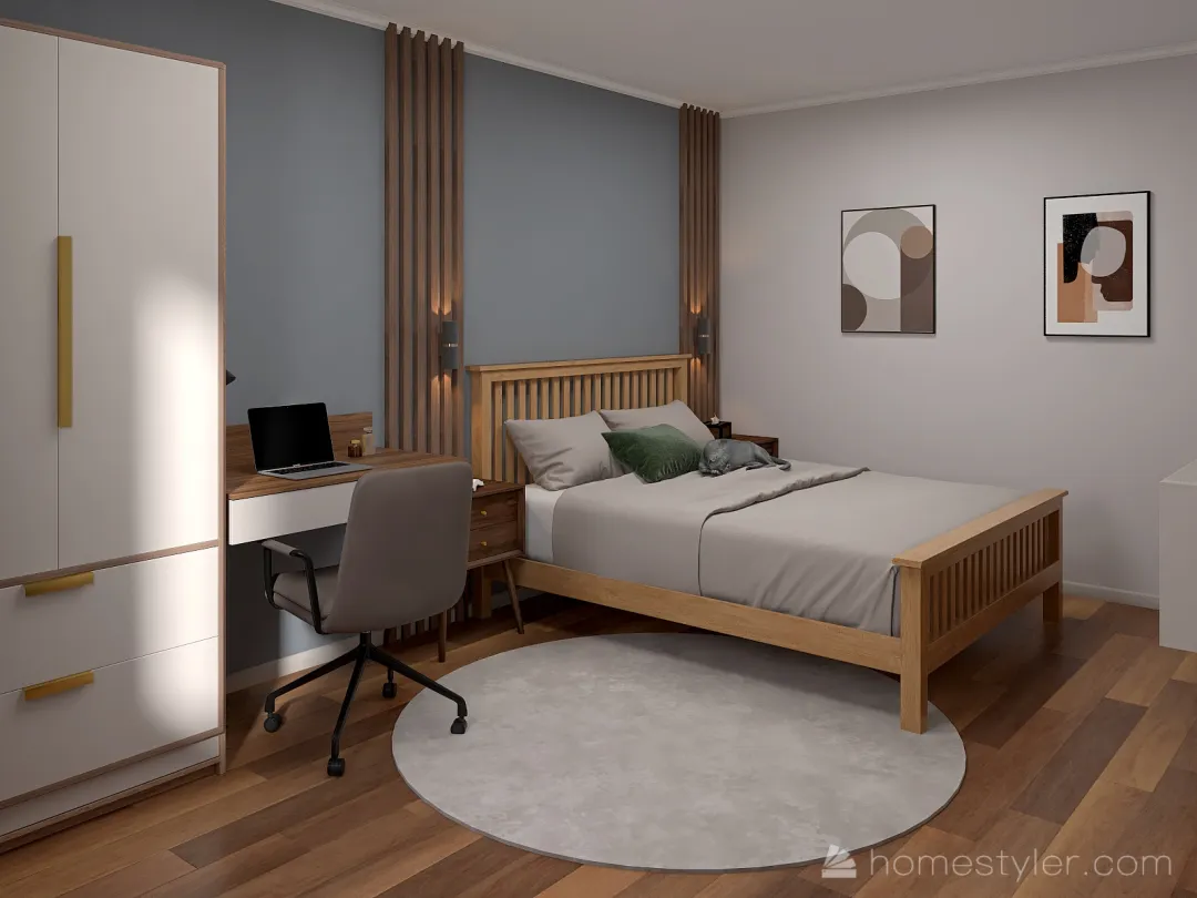 Проект Спальня ЛЕНА 3d design renderings