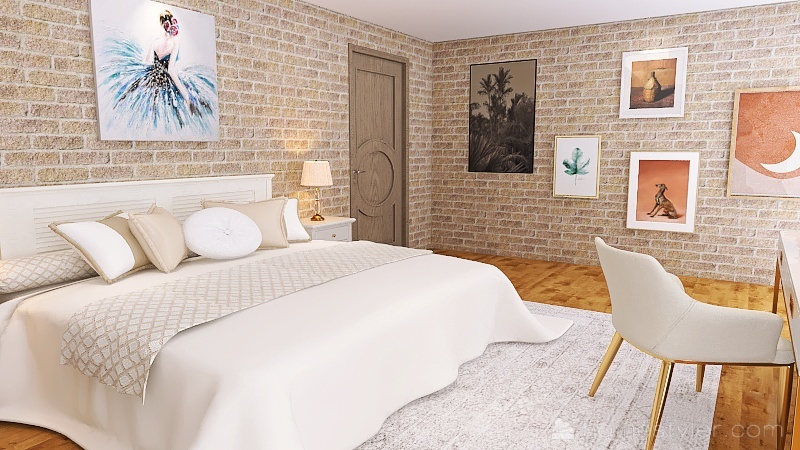 Eldest Bedroom 3d design renderings