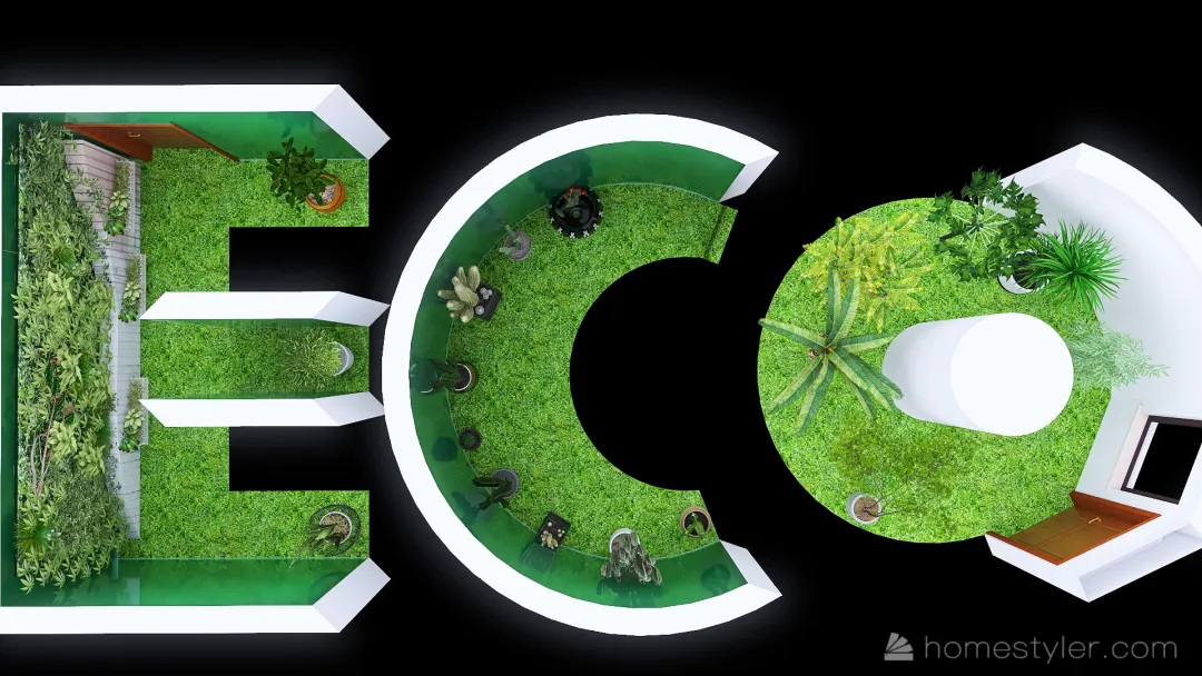 #EcoHomeContest - GREEEEEEEEEEEEEEEEEN HOUSE 3d design renderings