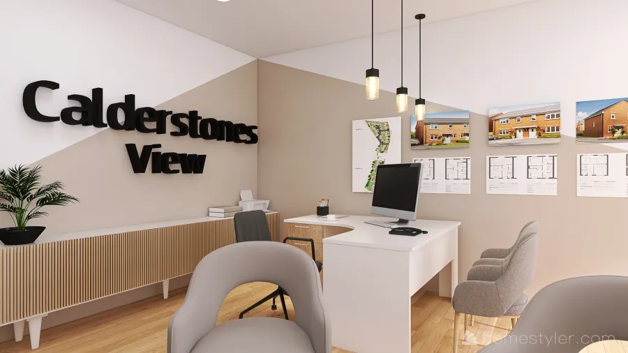 Calderstone View Sales Office 3d design renderings