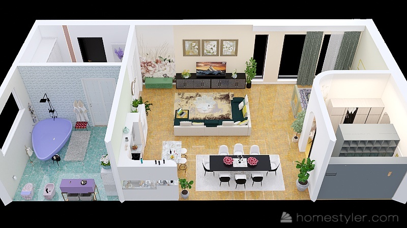 #EmptyRoomContest-YuliyaP 3d design picture 144.36