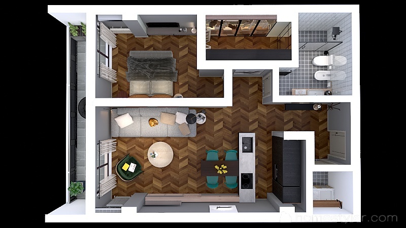 Zandukeli apartment 3d design picture 70.3