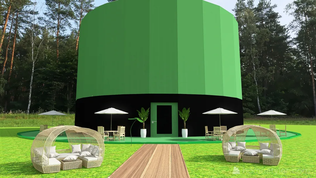 #StPatrickContest_The green hat pub 3d design renderings