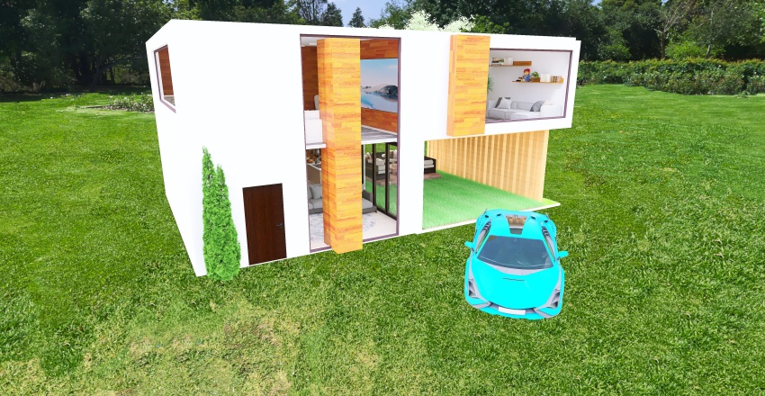 Casa moderna 1 3d design renderings