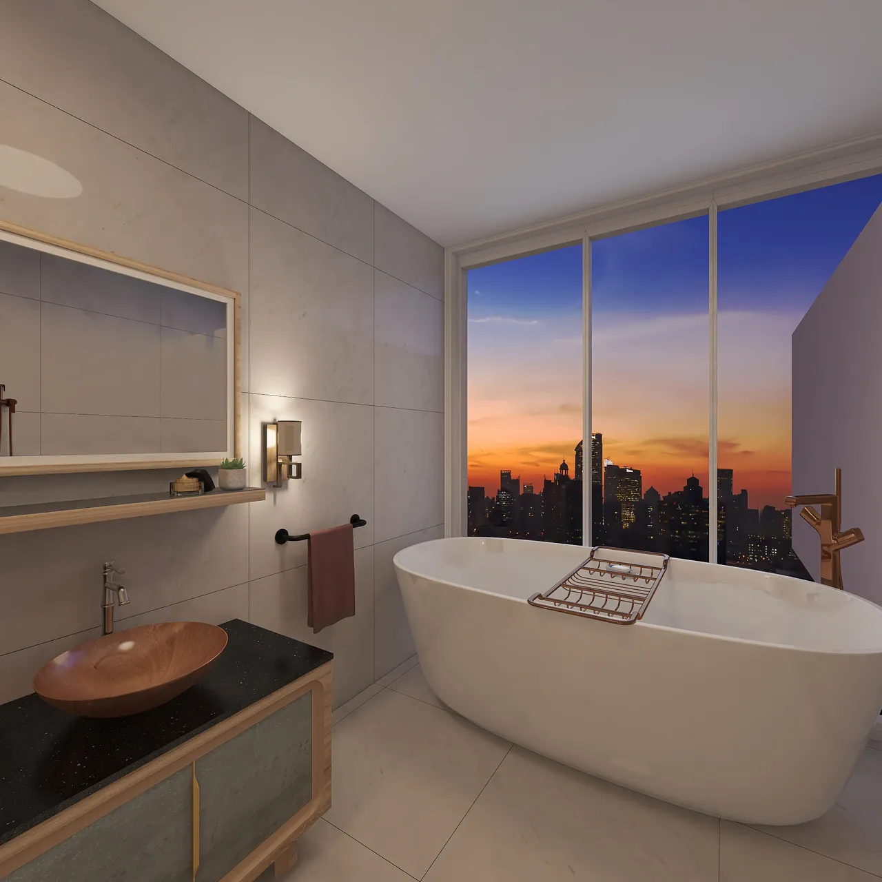 Bathroom 3d design renderings