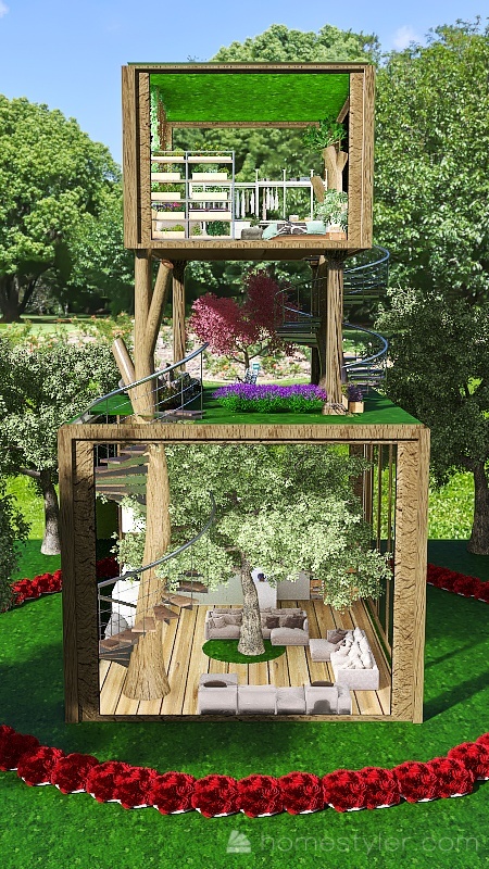 #EcoHomeContest ~ For the Nature Lover 3d design renderings