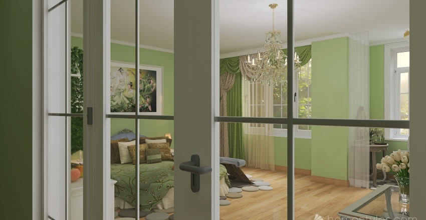 Спальня ＂Весна＂#StPatrickContest 3d design renderings