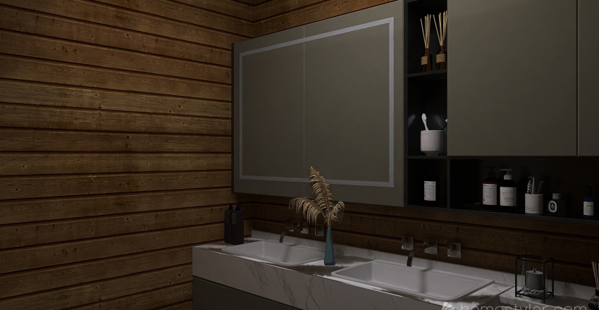 Male Bathroom 3d design renderings