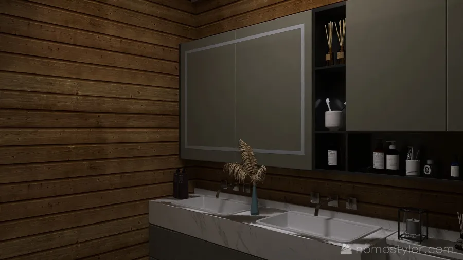 Male Bathroom 3d design renderings