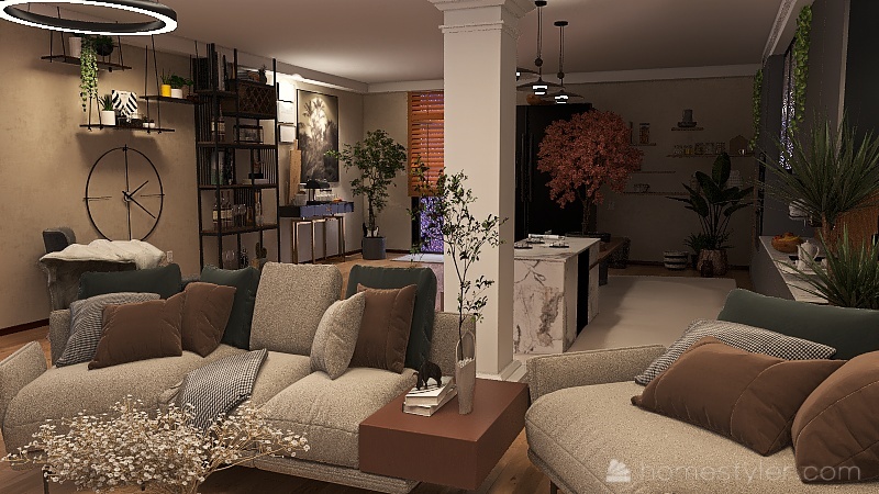 Small Apartment Living room 3d design renderings