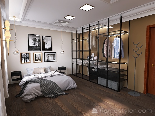 bedroom #1 3d design renderings