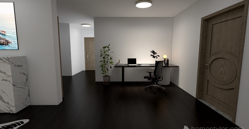 Base room with living room 3d design renderings