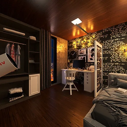 Apartment for two 3d design renderings